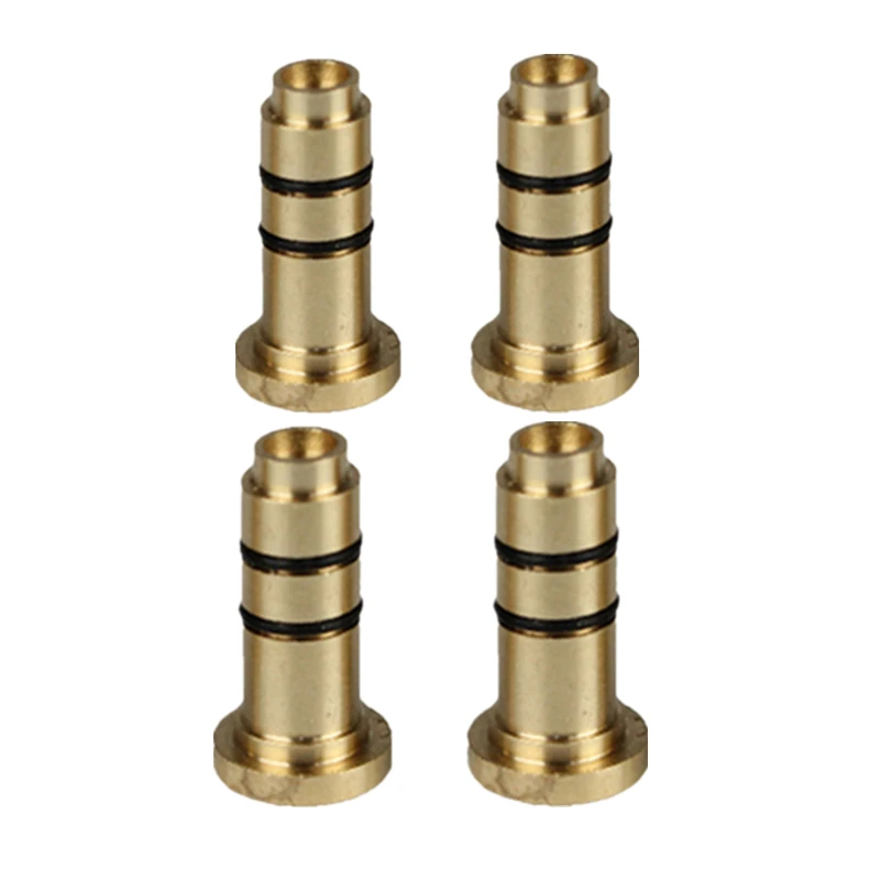 4pcs/Lot Reusable Brass Copper Nozzle Refill Gas Adapter Inflatable Head For Dunhill Dress/Rollagas Butane Lighter Gas Filling