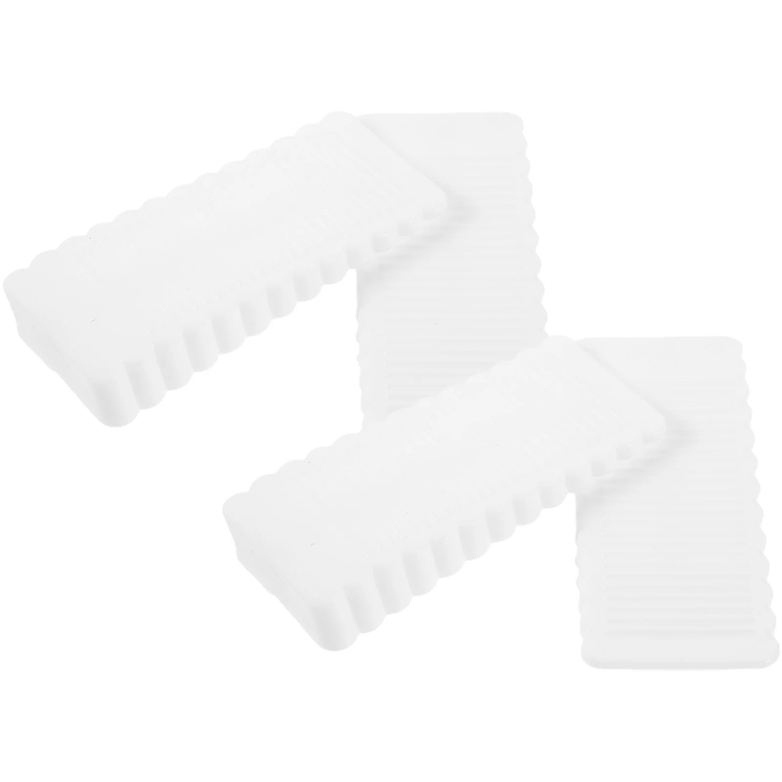 4 Pcs Dining Table White Rubber Heightening Pad Shims Furniture Levelers for Uneven Floors