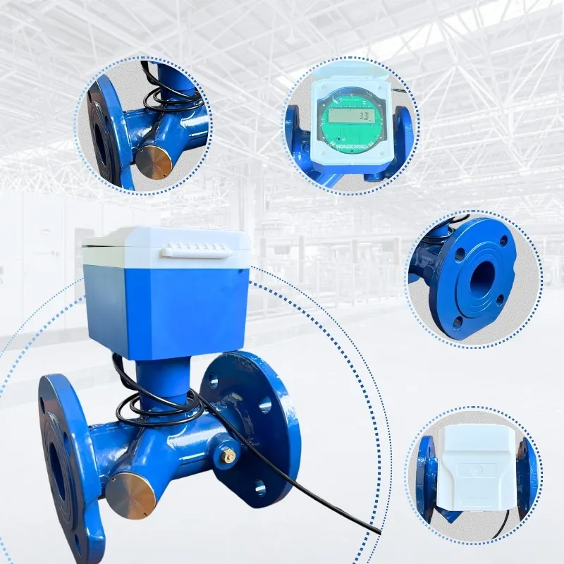 DN50-DN200 Cast Iron Ultrasonic Heat Meter M-BUS RS-485 Modbus Pulse Output LoRaWAN Interfaces IP68 Protection OEM Customizable