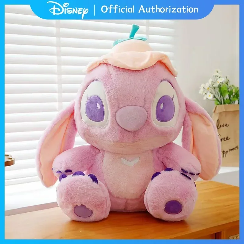 Nuovo Disney Lilo & Stitch Peluche 30 CM-80 CM Simpatico Cartone Animato Foglia di Loto Farcito Bambola Anime Cuscino Souvenir Kawaii Regalo Di Compleanno