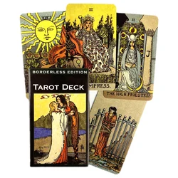 English Borderless Edition Rider Tarot Cards Friend Party Playing Board Game Oracle Deck