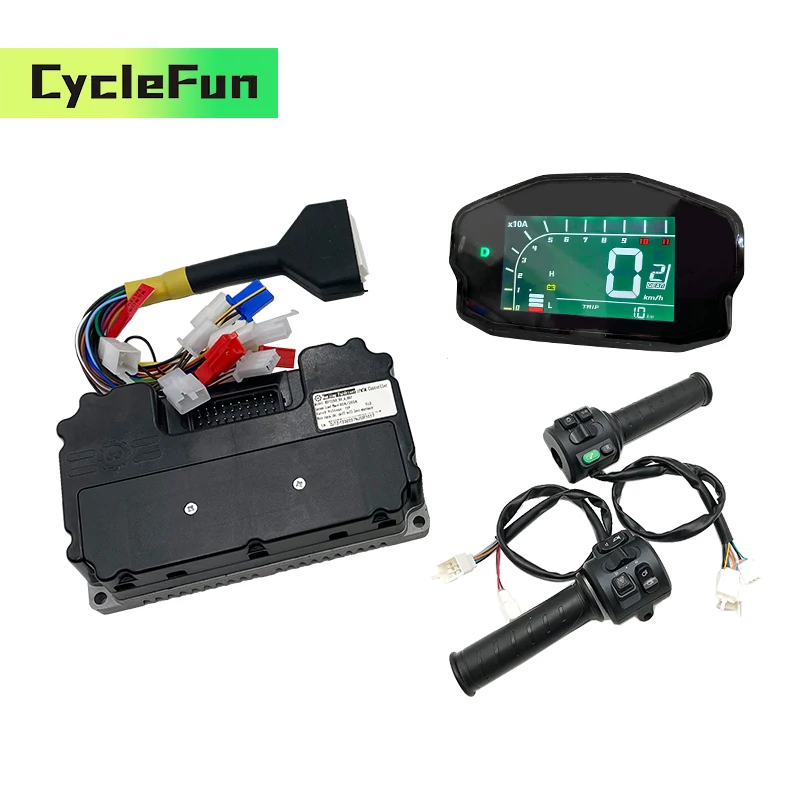 

Контроллер FOC IPMSM FarDriver ND72260 48В 60В 72В 80А 1кВт 2кВт для бесщеточных двигателей постоянного тока с дисплеем DKD и комплектом ручки газа T08