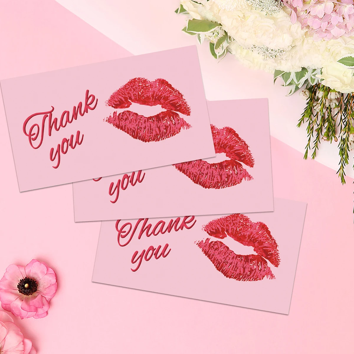 50pcs Thank You Cards For Your Order,Thank You Card For Supporting My Small Business Envelope Party Invitation Card Gift Decor