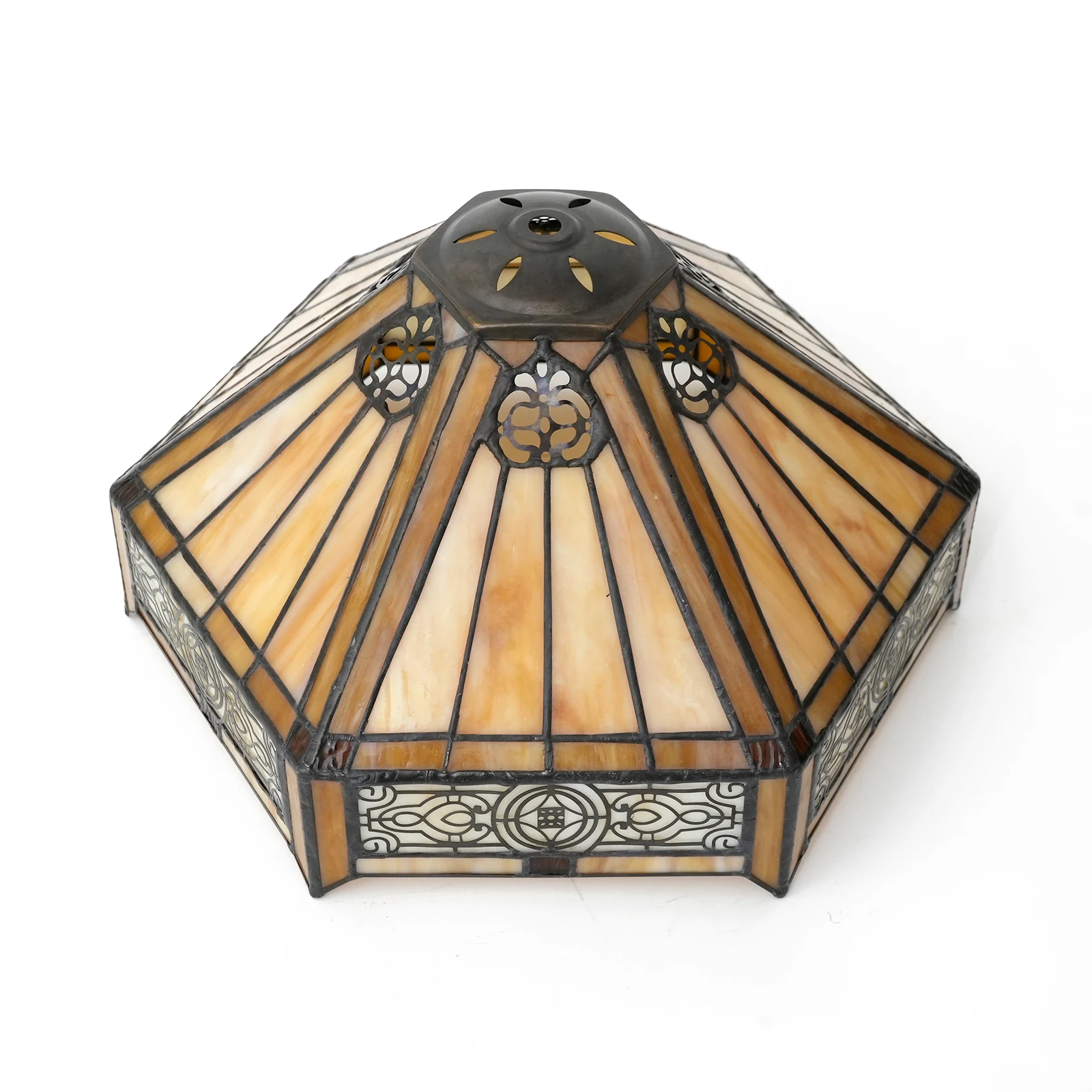 Kap Lampu Kaca Heksagonal Vint - Geometric Lamp Shade ulasan dan harga