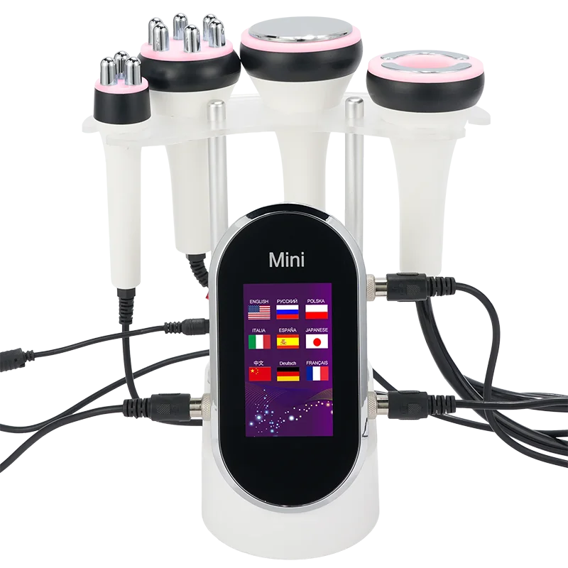 4 in 1 Cura del viso 40K Cavitazione Lipo Dimagrante Liposuzione ad ultrasuoni Cavitazione Macchina Dispositivo di sollevamento per il rafforzamento della pelle