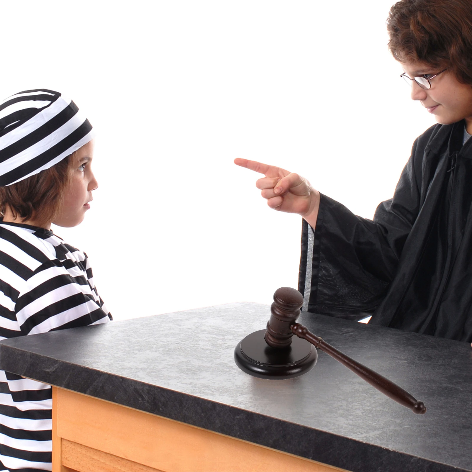 

Wooden Gavel Auction Hammer For Judge Lawyer Courtroom Use Mallet Prop Role Play Costume Accessory Kids Plaything Gavel