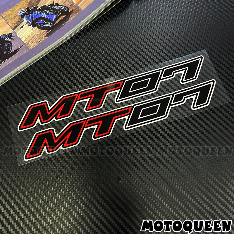 For MT 07 MT07 Sticker Motorcycle Fairing Body Tank Side Emblem Label Logo Decoration Reflective Motorbike Decals Stickers