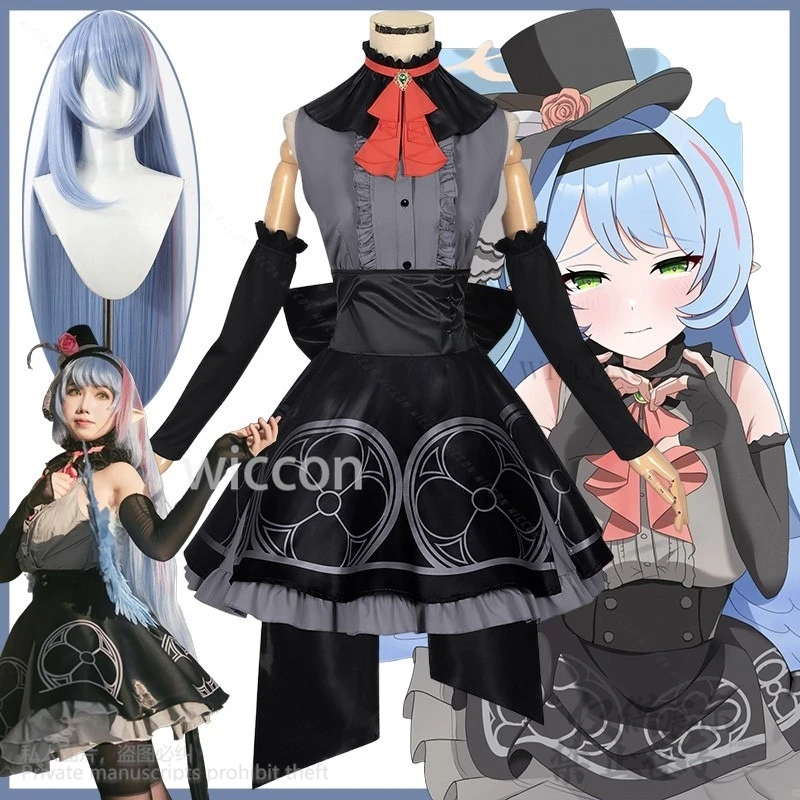 

Аниме игра синий архив косплей костюм Aomori Mine платье принцессы Kawaii парик Лолиты для Хэллоуина, Рождественской вечеринки по индивидуальному заказу