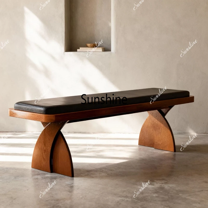 

Cloakroom Rest Bench Bedroom Bedroom Bedside Bench Antique Solid Wood Bench