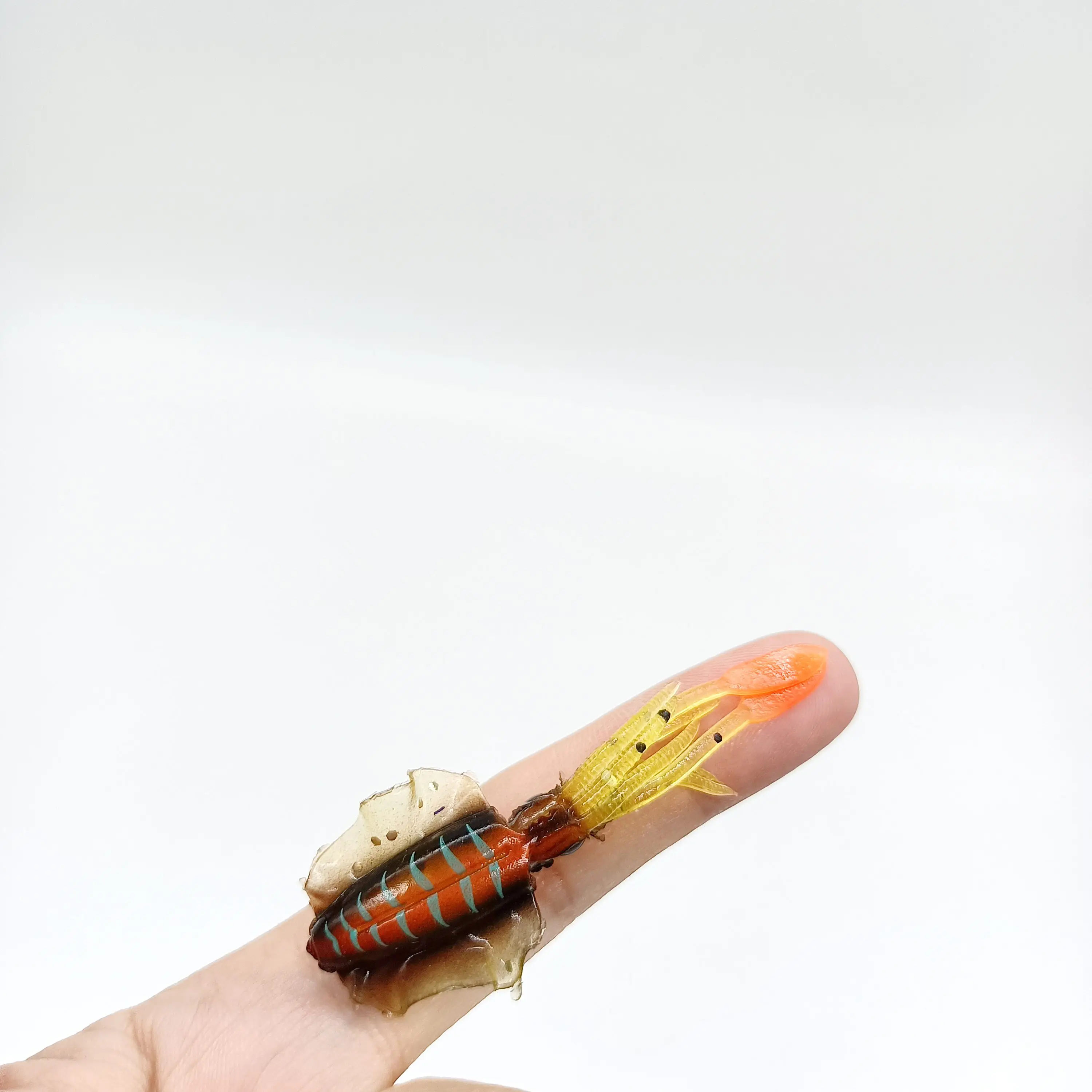 DUODUOYU 1PCS Mini Weiche Tintenfisch Angeln Locken 6cm 2g Leucht UV Tintenfisch Jigs Für Süßwasser Angeln locken Wobbler Köder Angelgerät – Detail 2