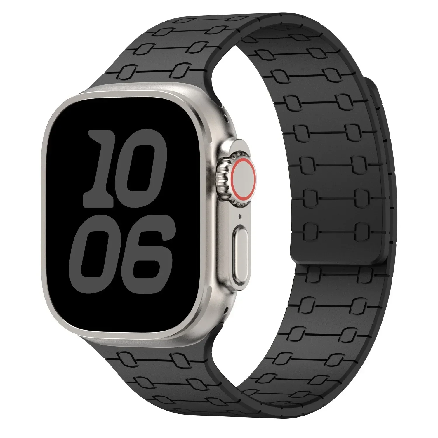 Silikonarmband für Apple Watch Ultra 4 3 2 49mm 12 11 10 46mm 42mm 9 8 7 45/41mm Magnetisches Armband iWatch 6 5 4 SE 44/40mm – Detail 19