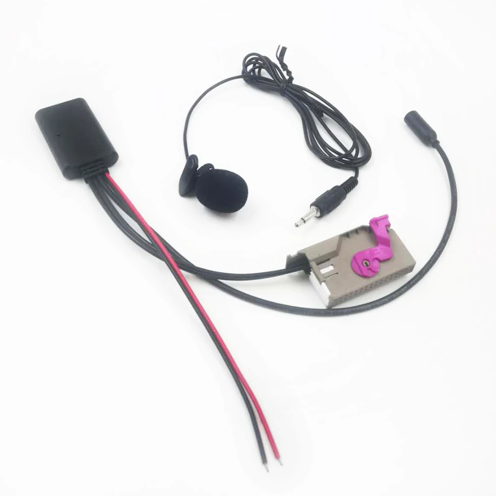 Biurlink Auto RNS-E RNSE Radio-Headunit Bluetooth 5.0 AUX Multimedia Bluetooth-Adapter Audiokabel für AUDI A4 A5 A6 Q5 Q7 S5 – Detail 1