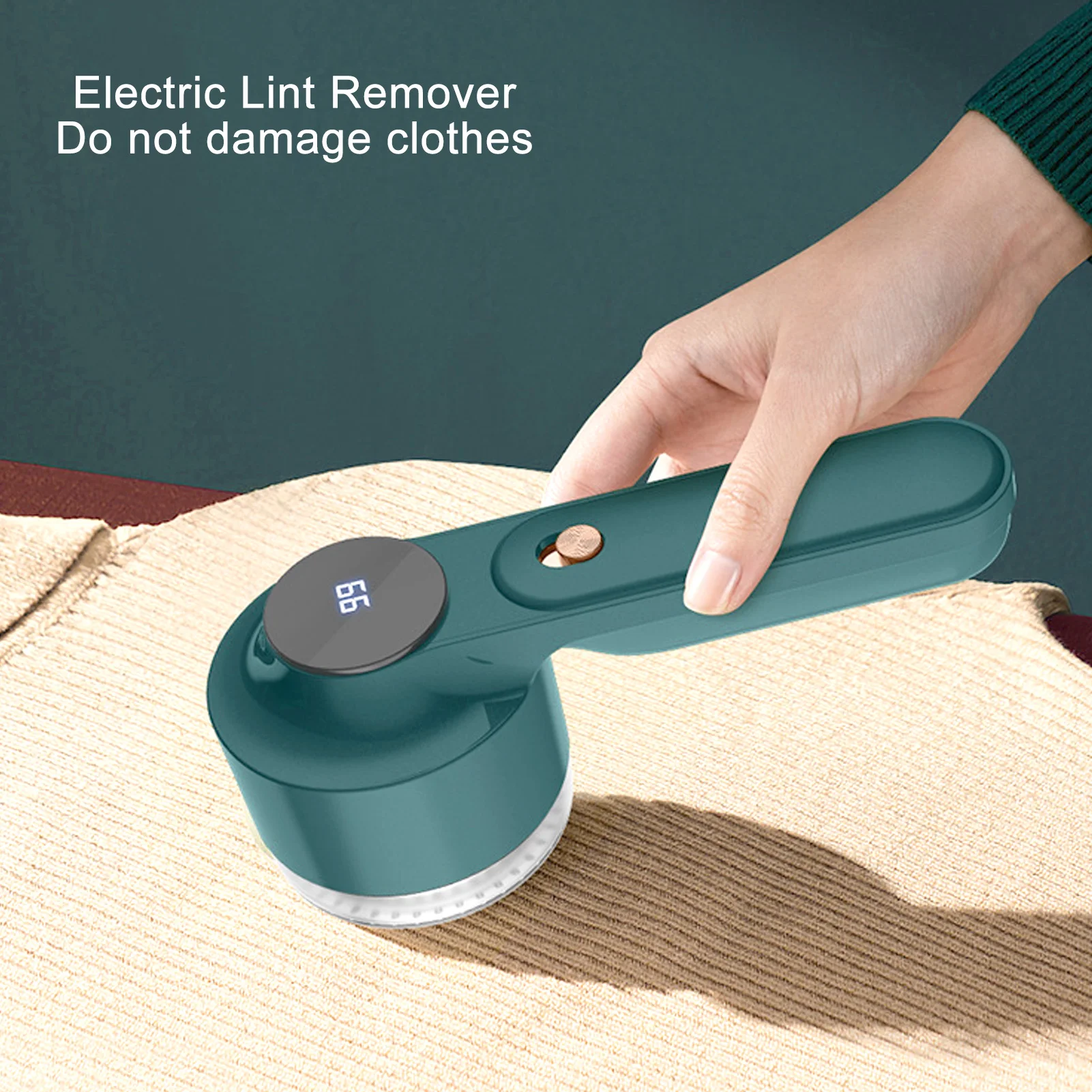 

Fabric Lint Shaver 6 Blades Portable USB Rechargeable Stainless Steel Mesh Clothing Hairball Trimmer for Coat Sweater Sofa