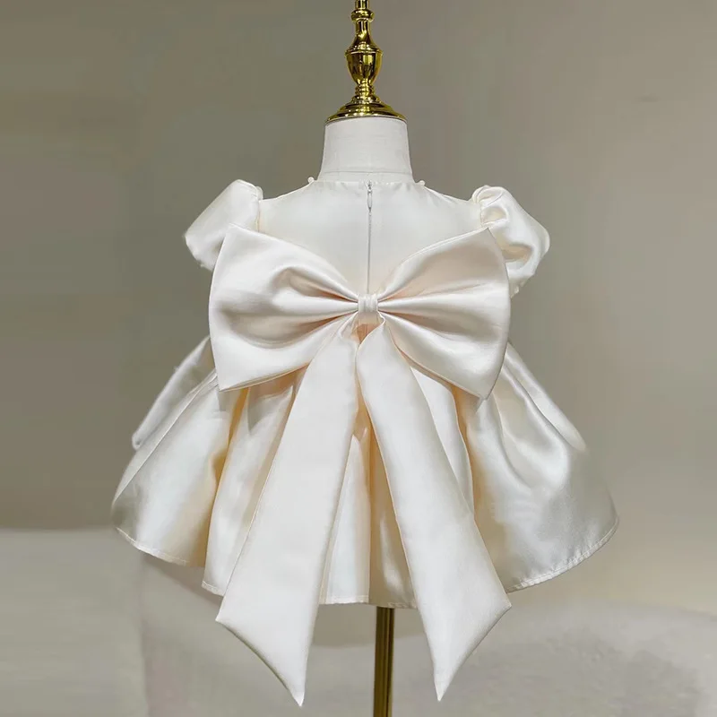 

Children's First Birthday Summer Princess Puffy Little High-End Elegant Dress for Hosts and Flower Girls