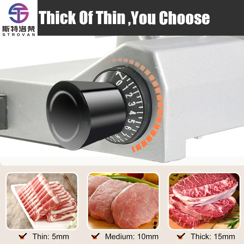 Modern Robust Meat Slicer for Modern Foodservice Establishments New Condition Cured Meat Processing Machinery