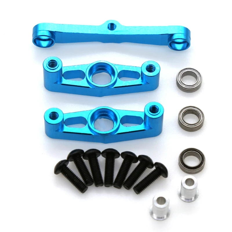 Metal Steering Assembly with Bearing for Tamiya TT02 TT-02 1/10 RC Car Upgrade Parts