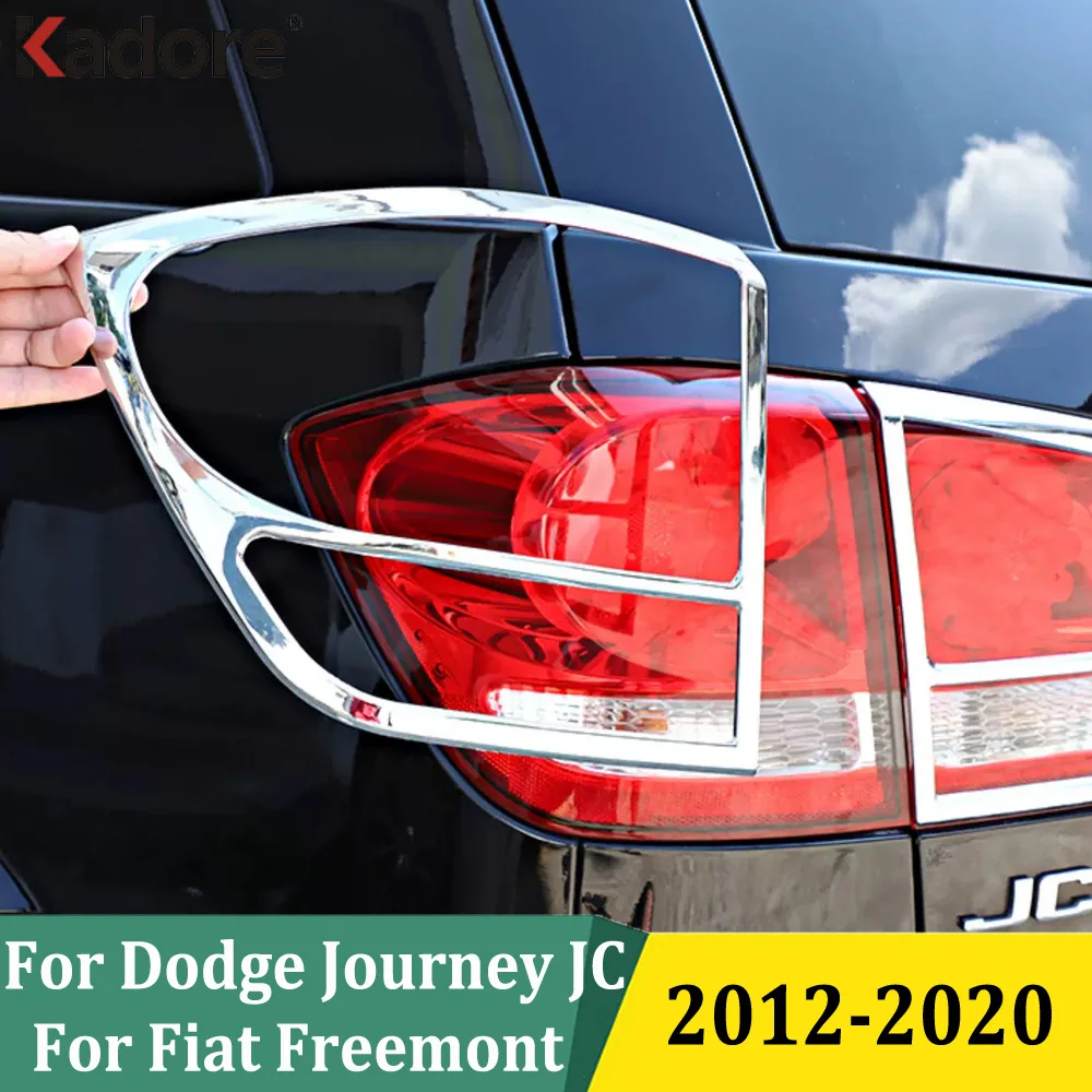 

For Dodge Journey Jcuv & For Fiat Freemont 2012-2020 Chrome Rear Taillight Sticker Cover Tail Light Lamp Trim Car Accessories