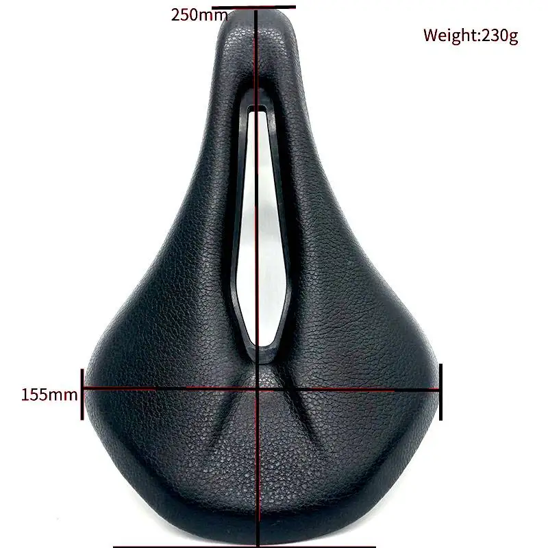 NEW Saddle Cattle Real leather Titanium Rail 155 mm 230G Hand Made Hollow Classic Mtb Road Bicycle Saddle Bike Parts