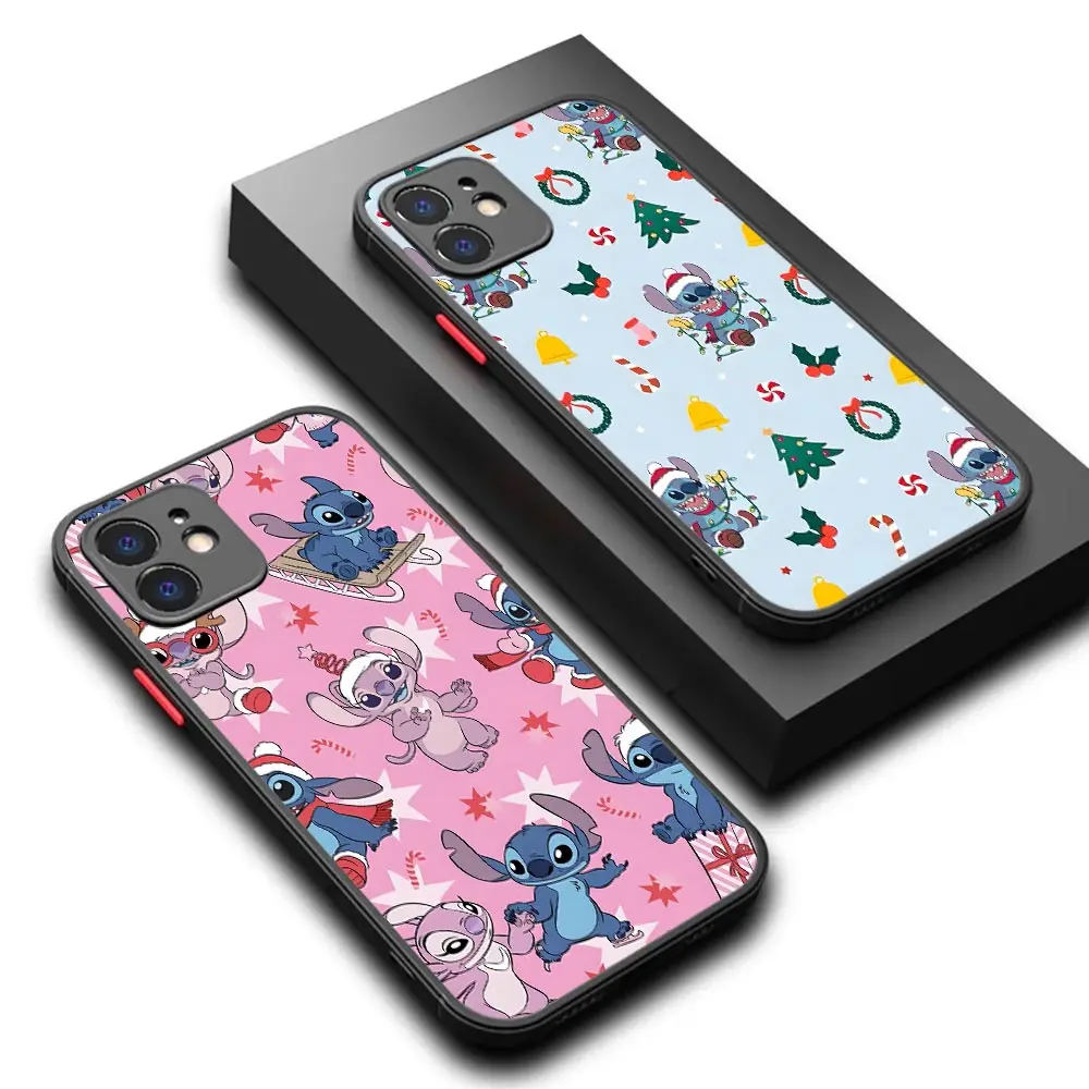 Чехол с рождественскими вышивками и снеговиками для iPhone 17, 16, 15, 13, 12, 11, 14 Pro Max 15 Plus 16e 17Air, противоударный прозрачный матовый чехол Funda