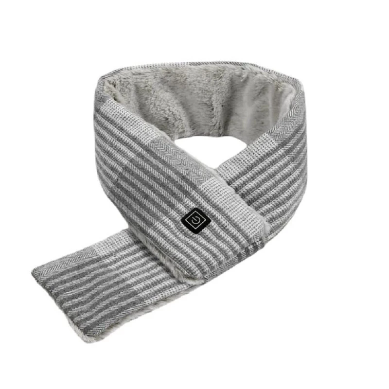 Heated Scarf With 3 Heating Levels, Rechargeable USB Heated Scarf Warm Winter Scarf For Men Women