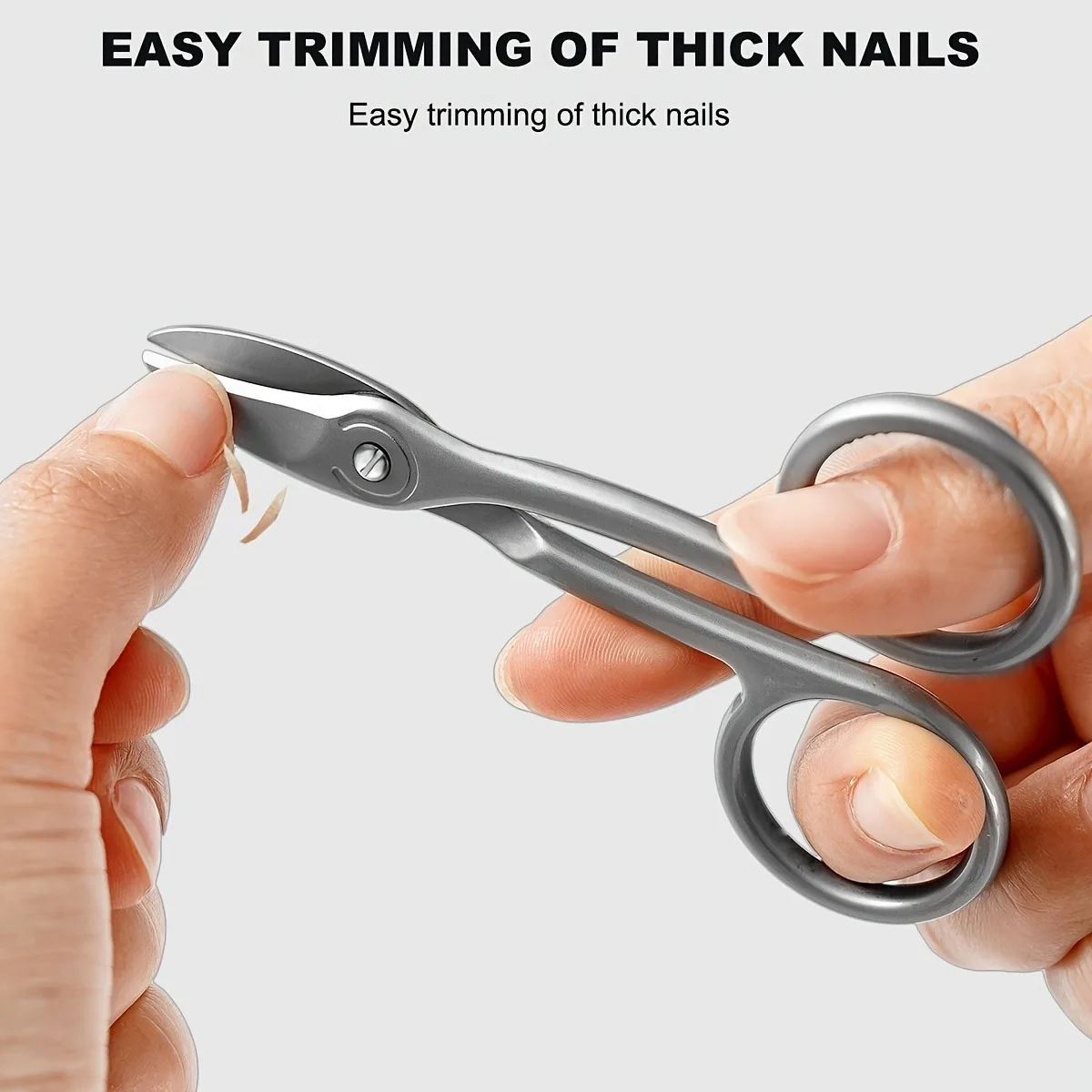 1Pcs Manicure Pedicure Fingernail Toenail Clipper Professional Nail Cutter Scissors Eyebrows Eyelash Multi-purpose Curved Blade