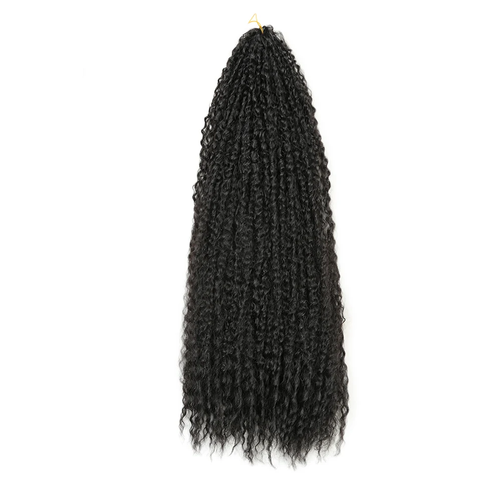 20 28 Inch Afro Kinky Curly Crochet Braids Marly Twist Soft Ombre Synthetic Braiding Hair Extensions for Black Women