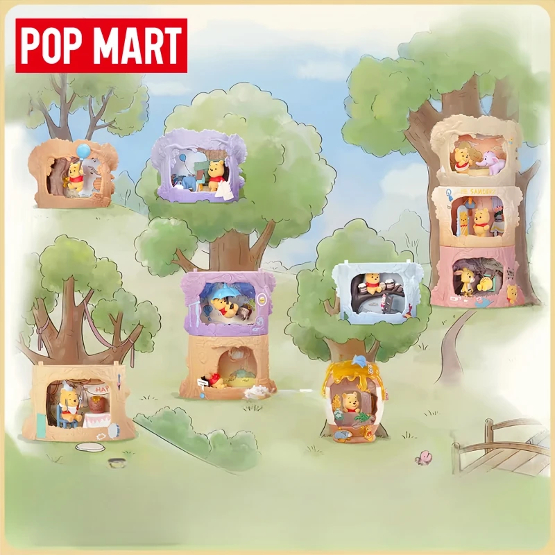 

Genuine Hot Selling Stock Popmart Winnie Tree House Theater Series Figurines Surprise Blind Box Toys Trendy Toys Ornaments Toys