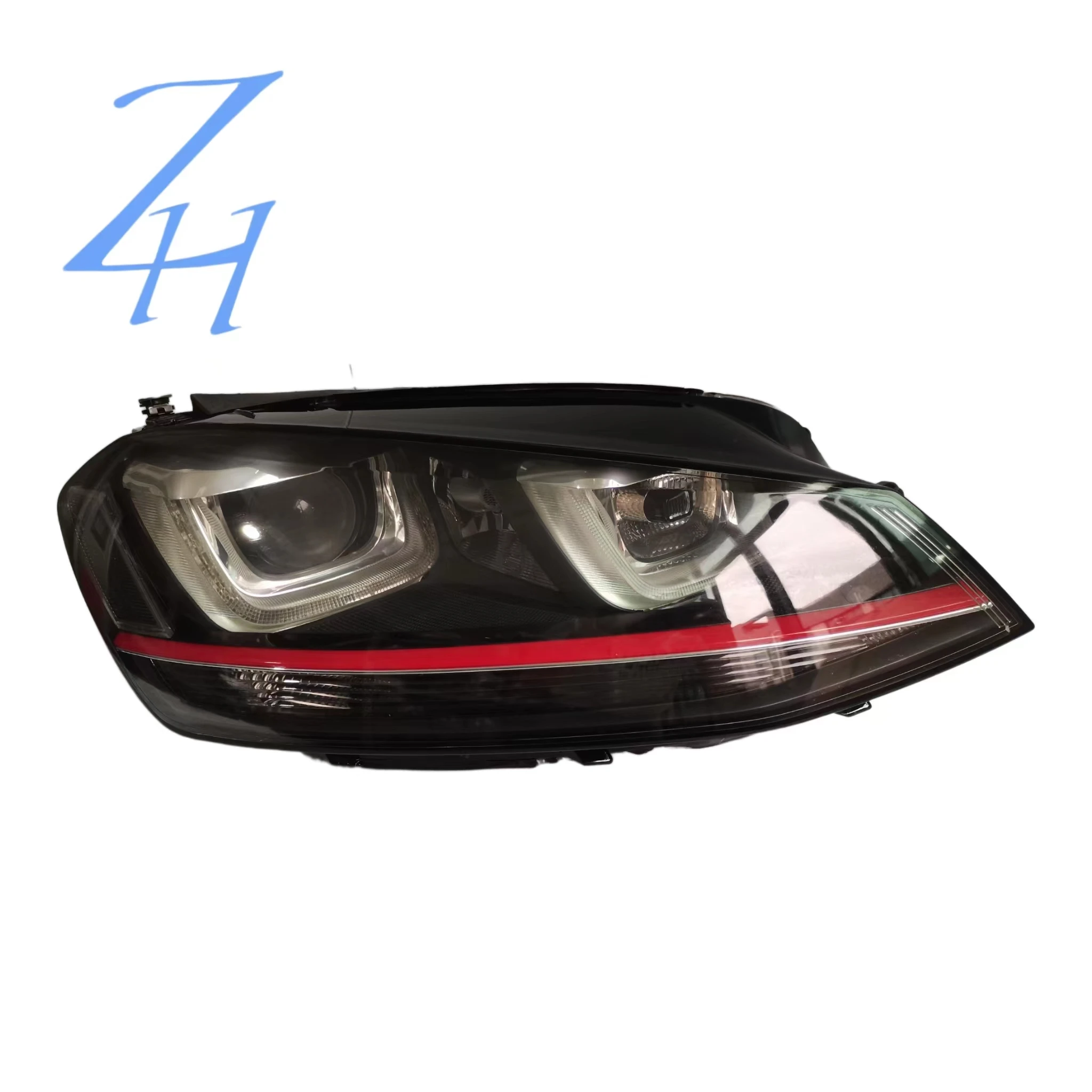 for2014-2016 Volkswagen Golf 7 GTI Headlight Assembly High 7 Red Striped Xenon car headlight LED accessory passenger side origin