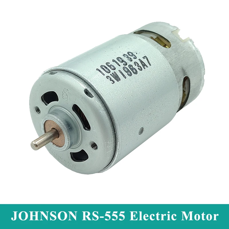 

JOHNSON 555 DC Motor DC 12V 18V 17500RPM High Speed Large Torque Small 36mm Motor DIY Electric Drill Garden Tools Engine Machine
