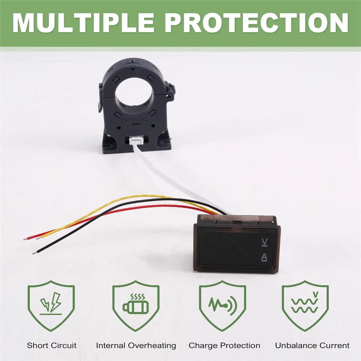 A79G 400A デジタルホール電流計バッテリー充電放電器デュアルディスプレイ絶縁電圧計 DC 12V 24V 48V 60V 72V 車 400A