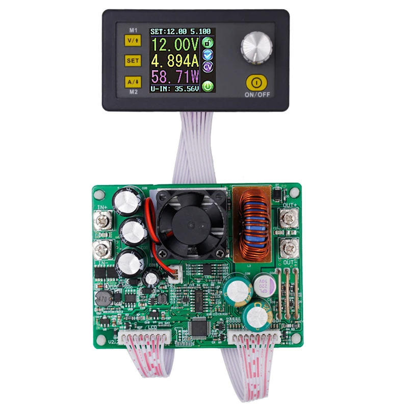 5015 Konverter Daya Yang Dapat Diprogram Voltmeter Ammeter Konstan Meteran Tegangan Saat Ini Turun Voltmeter Ammeter 0-15A