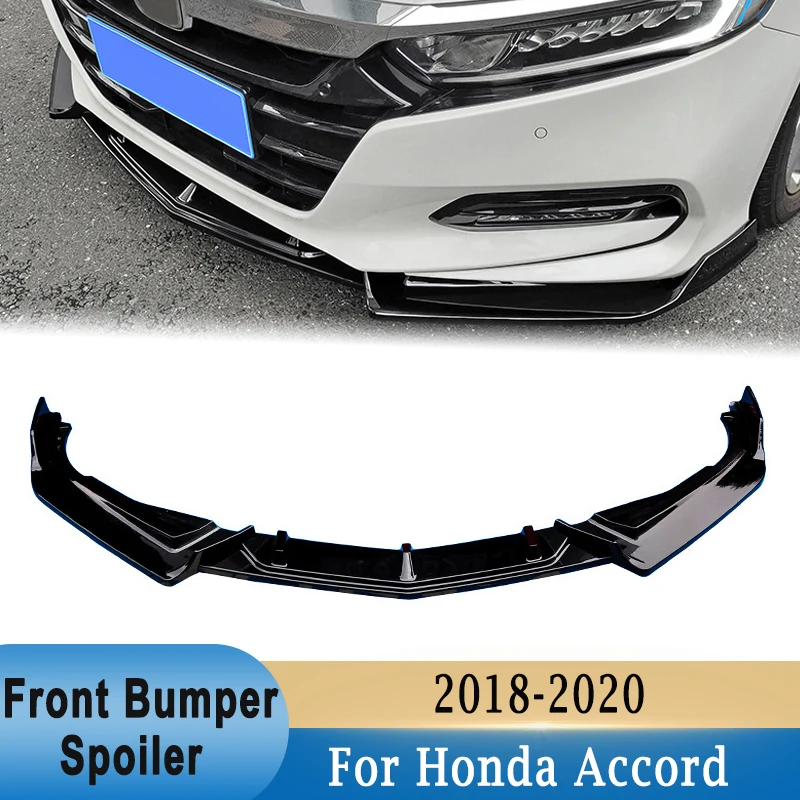 

For Honda Accord 2018-2020 Front Bumper Spoiler Lip Front Lower Diffuser Splitters Carbon Fiber Pattern Car Modification Part