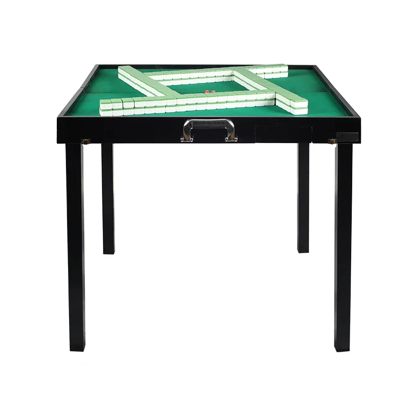 Solid Wood Mahjong Table Hand Rub Foldable Portable Manual Outdoor Travel Portable Chess Table