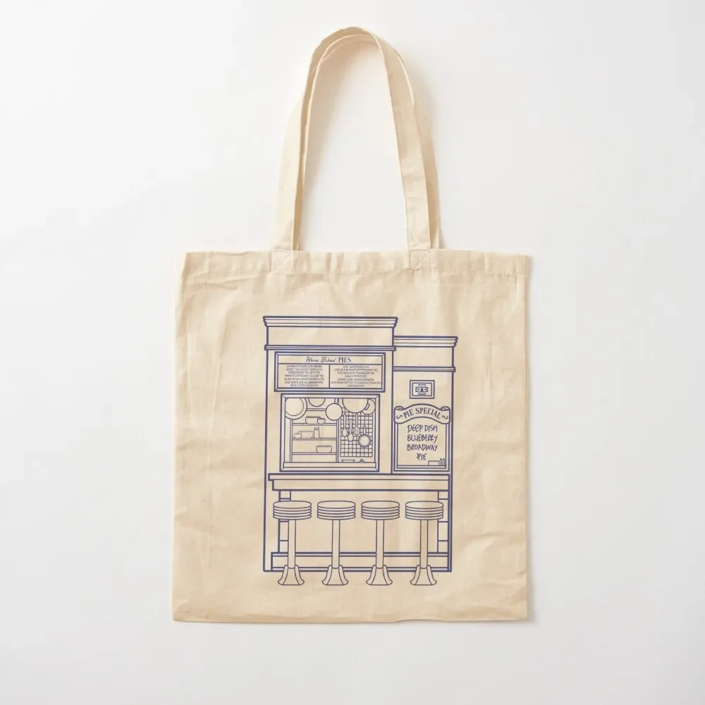 

Waitress Diner Drawing Tote Bag Women's bag reusable shopping bags eco bag folding custom canvas