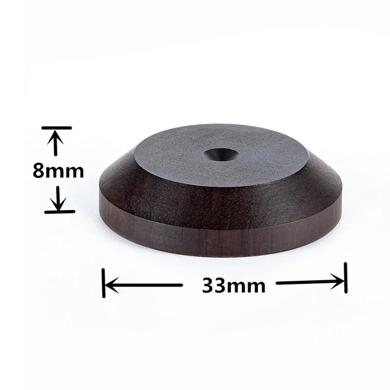 Audiocrast 33mmx8mm Speaker Spike Isolation ebony Wood Stand Feet Base HIFI Isolator Wooden