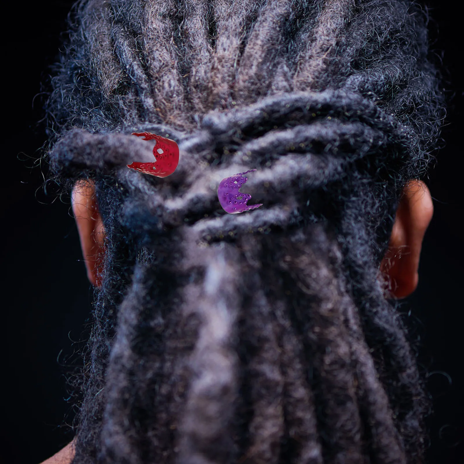 

100 Pcs Braid Ring Jewelry Crown Braiding Hair Accessories Aluminum Dreadlocks for Rings Charms Women