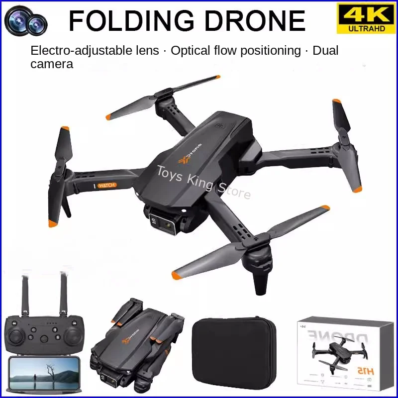 

H15 RC Drone 4K HD Camera Optical Flow Folding Four-axis Remote Control 360 Roll Aircraft Kids Toys Outdoor Gesture Quadcopter