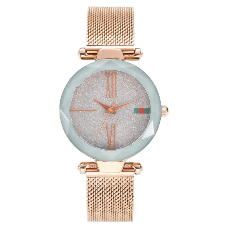 New student fashion trend starry sky ladies hand watch niche water luxury high-end quartz watch casual birthday gift