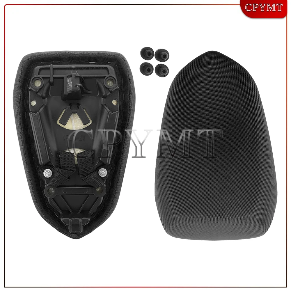 Motorcycle Pillion Rear Passenger Seat Black Leather Cushion Fit For S1000RR M1000RR S1000 M1000 RR 2019-2024 2023 2022 2021