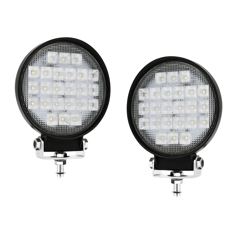 

M93K-Offroad 72W LED Flood Work Lights, 4-Inch Round, 2-Pack For Trucks, Tractors, Boats, Atvs, And Utvs