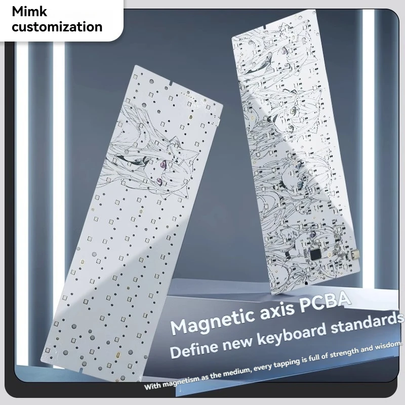 

Wooting 60HE PCB Board for Mechanical Keyboard Custom DIY GH60 Magnetic Axis PCB 61 Keys Single Mode Hot-swap RGB Accessories