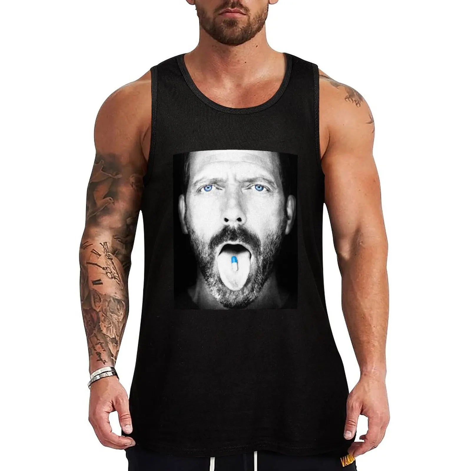 

Dr. House Tank Top sports suits vest men sleeveless tshirts for men