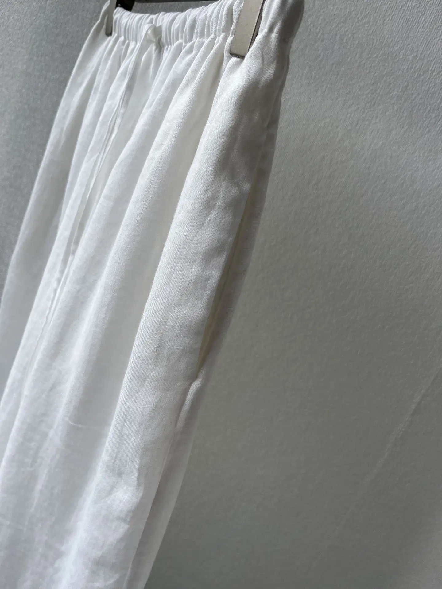 

Female Lightweight and Breathable Holiday A-line Mid-length Skirt Ramie Lace up Skirts for Women Clothing New Summer 2025