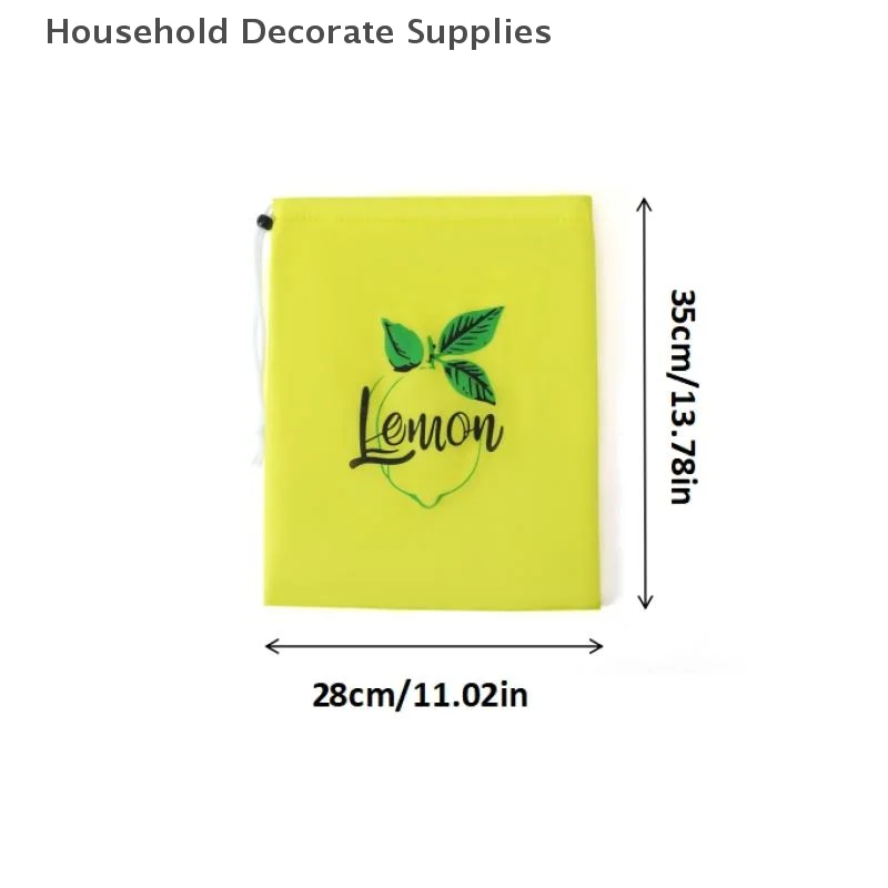 1/3pcs Reusable Shopping Bags Vegetable Fruit Lemon Preservation Bag Storage Bag Shockproof Drawstring Bag Multipurpose Portable