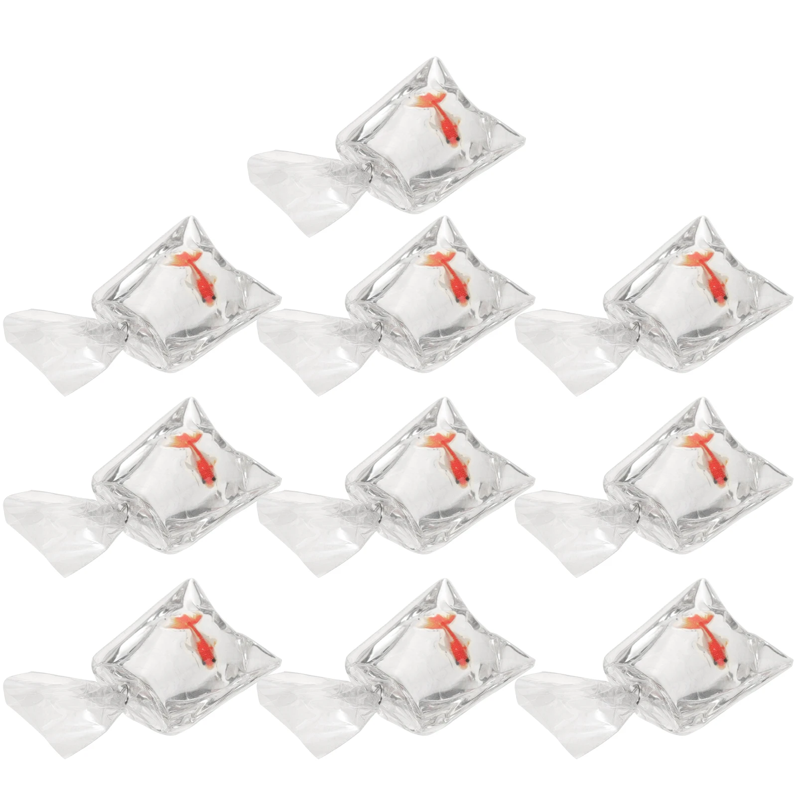 

10pcs Resin Goldfish Earrings Jewelry Charms Crafts Animal Pendants Cute Water Decor DIY Charm Bracelet Keychain Making