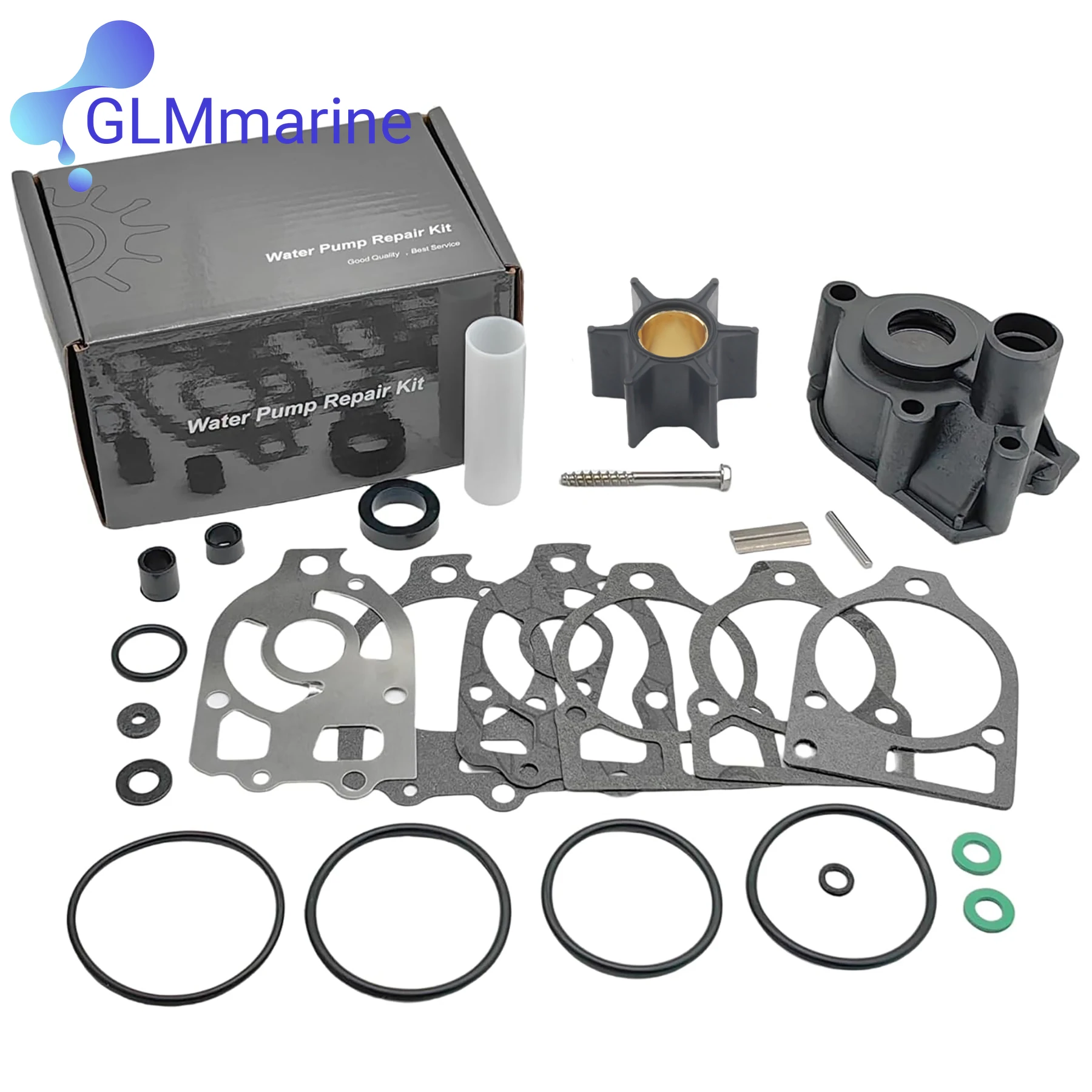 46-96148A8 لـ Mercruiser Stern Drive Alpha One 1 Gen 1 طقم تصليح مضخة المياه لـ Mercury 65-225 HP Outboards 96148Q8 #1