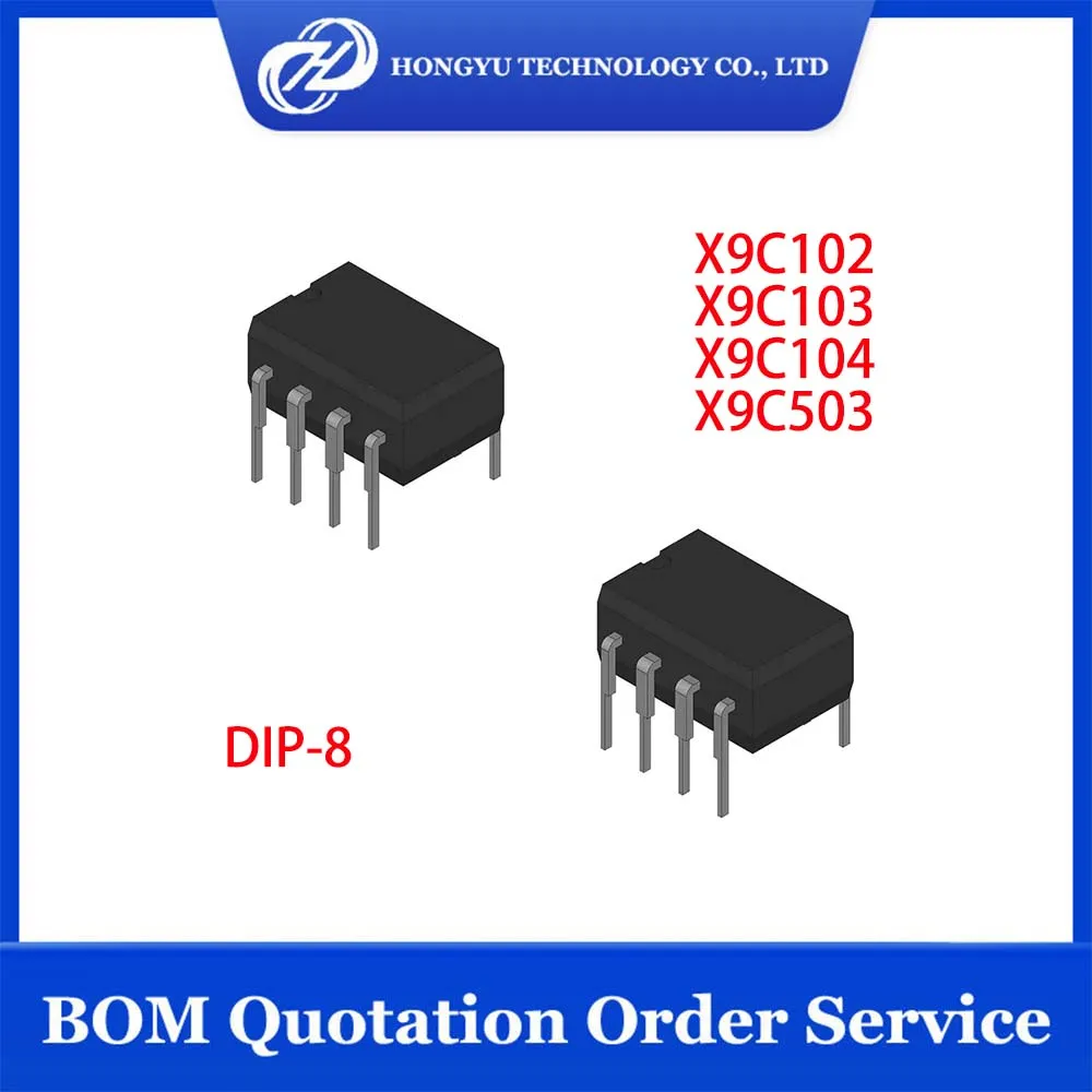 1 Pcs X9C102PIZ X9C103PIZ X9C104PIZ X9C503PIZ DIP-8 X9C102 X9C103 X9C104 X9C503 PIZ PZI P X9C102PZI In Stock