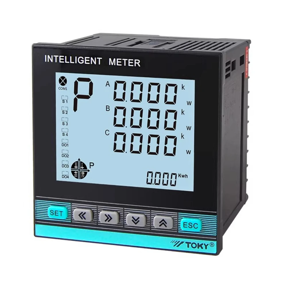 TOKY LCD Intelligent Three Phase High Precision Digital Power Meter DS9L-W-RC38 DS7L-W-RC38 DS9L-W-A38 DS7L-W-A38 DS9L-W-A30