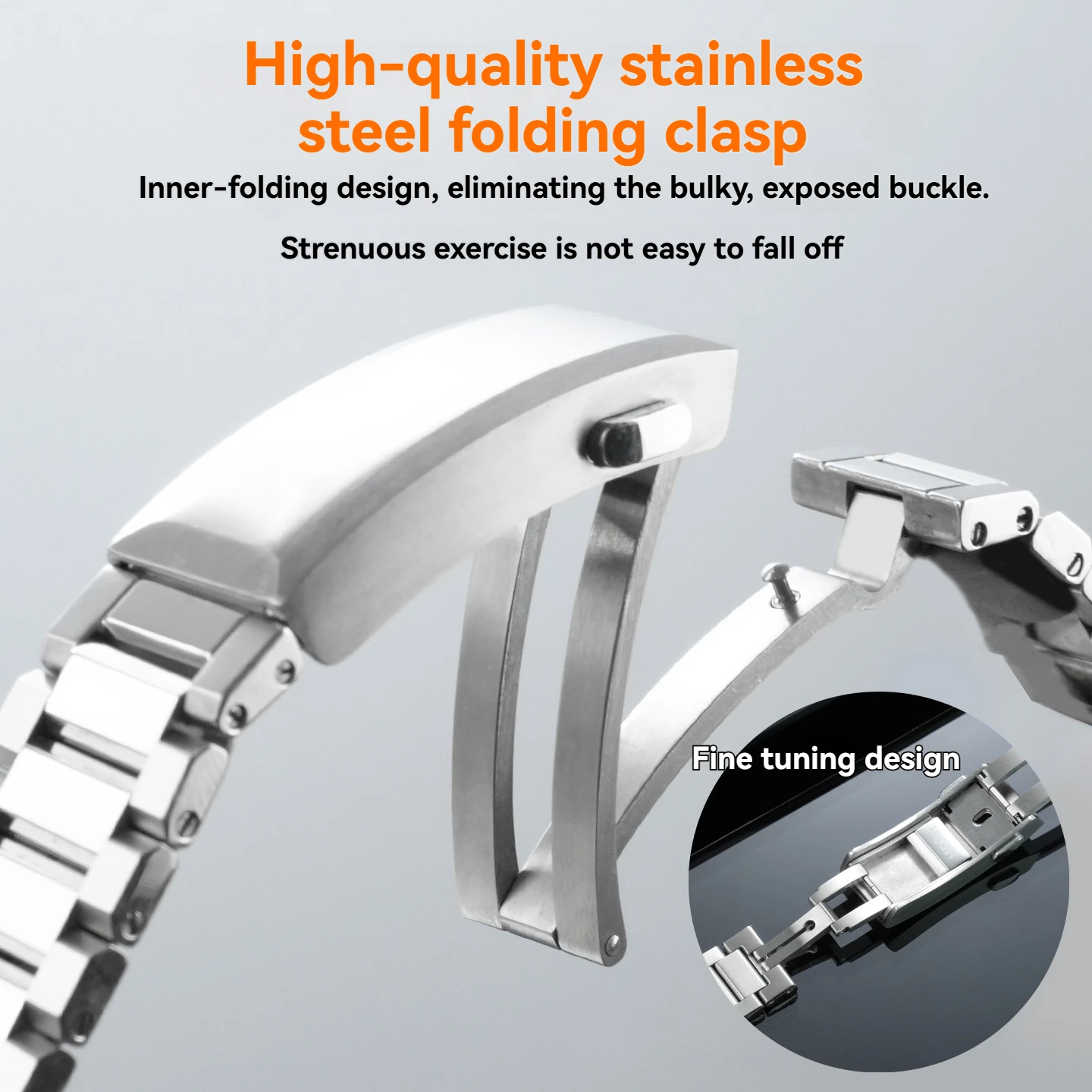 21mm Solid Curved End Strap for Omega Watch Band Seamaster 217 Men's Omega Ocean Universe 600 Watch Band Steel Belt Accessories