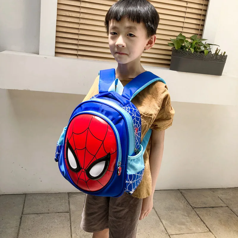 Children's backpack cartoon cute reducing burden large capacity backpack kindergarten personalized printed Spider Man backpack